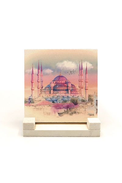 BAKSEPETE Επιτραπέζια θήκη Sultanahmet Cami με εμπριμέ φυσική πέτρα