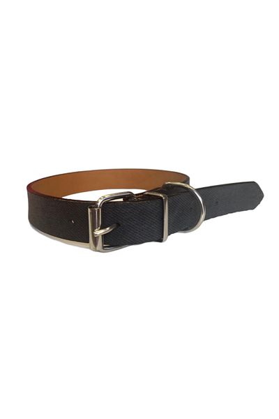 Doglife Black Stonewashed Leather Collar 2 cm X Neck: 32-42 cm
