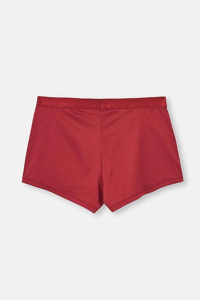 Dagi Burgundy Jacquard Elastic Satin Boxer