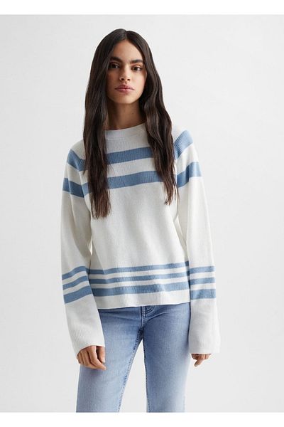 Mango Teen Vestă de pulover albastră pentru copii