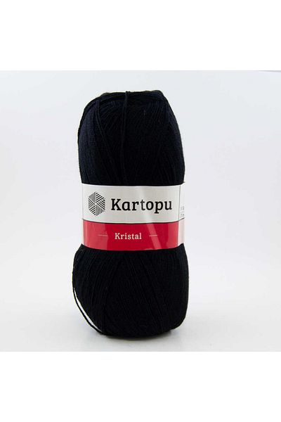 Kartopu Crystal K940 5 Pieces Fiber Thread Hand Knitting Thread Black