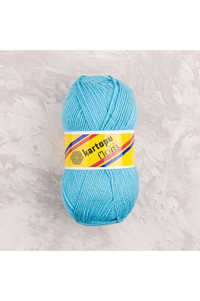Kartopu Flora K515 5 Pieces Booties Yarn Turquoise