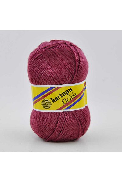 Kartopu Flora K761 5 Pieces Booties Thread Marsala