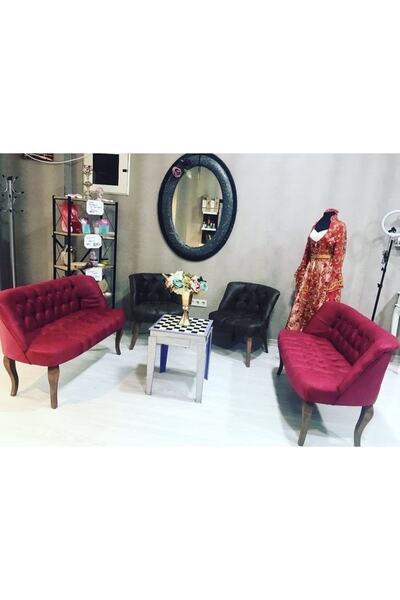 ElizzanMobilya Çay Seti Koltuk Balkon Takımı 2 +2+1+1