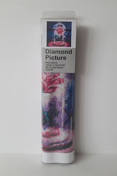 histone 5d Elmas Taş Işleme Kiti 30x30 Cm Gül Desen