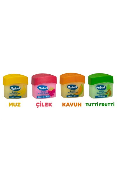 Mediwell Dudak Bakım Kremi 4 Adet X 5 ml