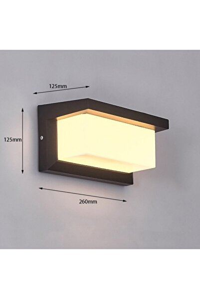 ECONA 18w Led Duvar Aplik Dış Mekan Günışığı 3000k