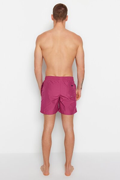 Trendyol Collection Pflaume Herren Basic Standard Länge Meer Shorts
