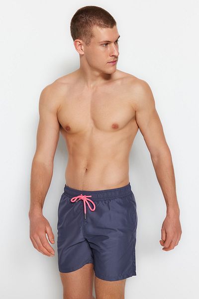 Trendyol Collection Anthrazitfarbene Badeshorts - Basic, Standardgröße TMNSS20DS0023