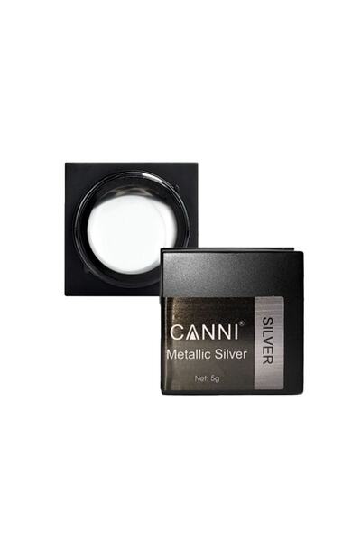 Canni Silver Gri Metalik Gel Paint Çizim Boyası 5 G