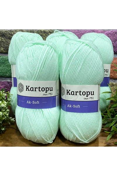 Kartopu New Ak Soft K563 5 Pieces Mint Green