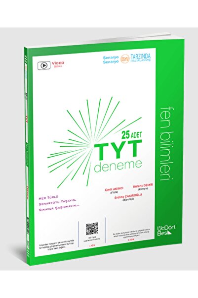 Üç Dört Beş Yayıncılık Tyt Fen Bilimleri Deneme 25’li Soru Bankası 345 Üçdört...