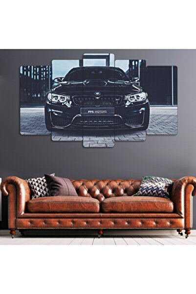 Zevahir Mobilya Dekorasyon Zevahir 5 Parça Mdf Bmv Spor Araba Tablo