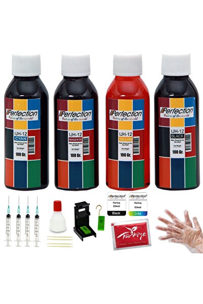 Perfection Hp Deskjet C4680 / C4780 / D1660 Yazıcı Uyumlu Dolum Seti 4 X 100 ml