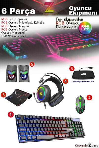 Zeiron Rx90 I5-3470 16gb 256gb Ssd+1tb Hdd Gtx1650 23.8" Oyuncu Masaüstü Bilgisayarı