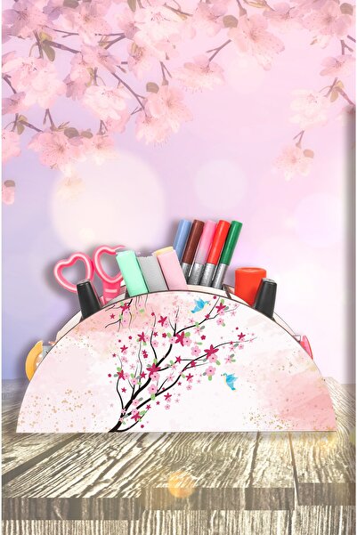 Notpa منظم حامل قلم مكتبي خشبي Vip مع مسطرة قوس قزح Vip122