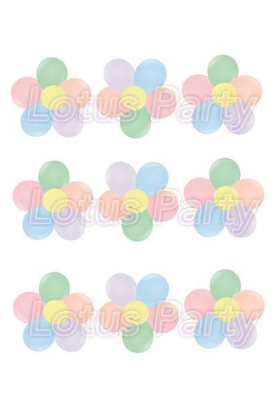 LOTUS PARTY مجموعة بالونات معكرون بطابع ديزي - بالون معكرون - جهاز ديزي - شريط بالون