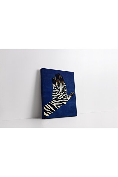 RUGSMODERN Kanvas Tablo 1098 Lacivert Zebra Figürlü 253