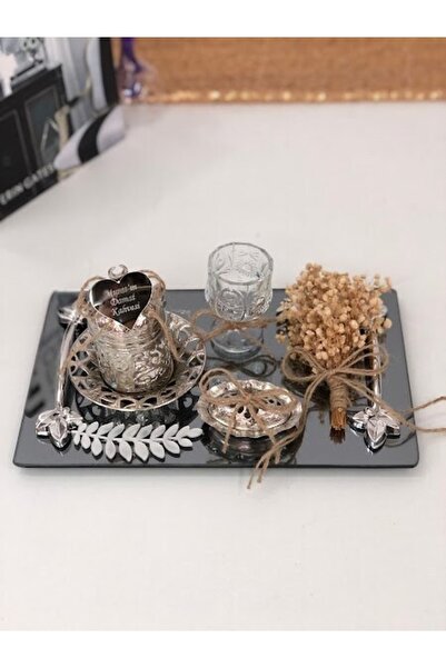 Denseden Tepsi Dahil Damat Kahve Fincanı Lokumluk Bardak Seti