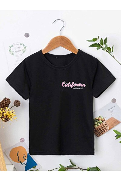 VASK Unisex udobna obuća Pamuk paket Štampano crna dečja T-shirt