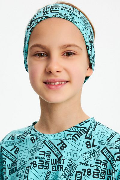Babygiz Bandana pentru fete din bumbac pieptănat din bumbac, anti-alunecare, anti-transpirație, ultra ușoară, bandană de păr cu model flexibil