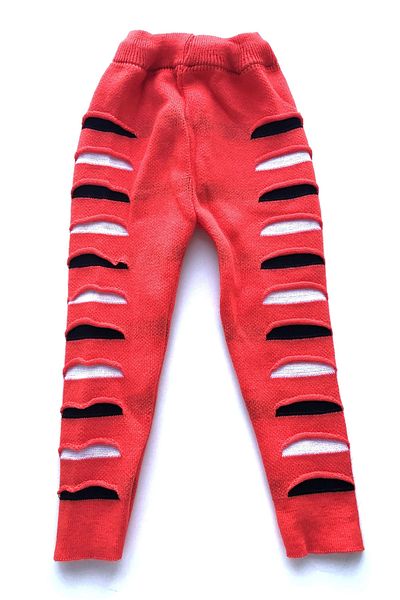 Dündar Girl's Striped Bottom Knitwear Wool Socks Tights