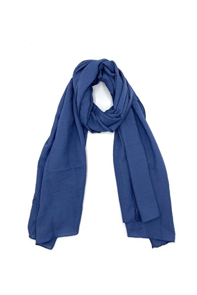 Naz Ipek Mio Jazz شال قطن نيلي عالي الجودة 190x70