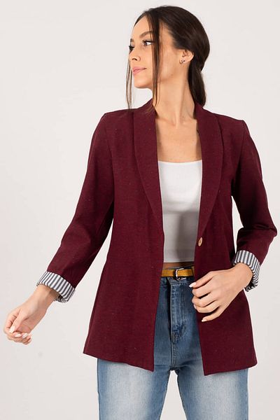 armonika Blazer - Bordeaux - Regular Fit
