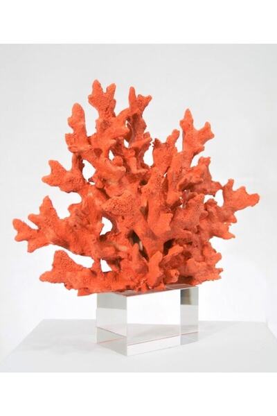 MIARIK DESIGN & DEKORASYON Kristalli Turuncu Mercan Aksesuar