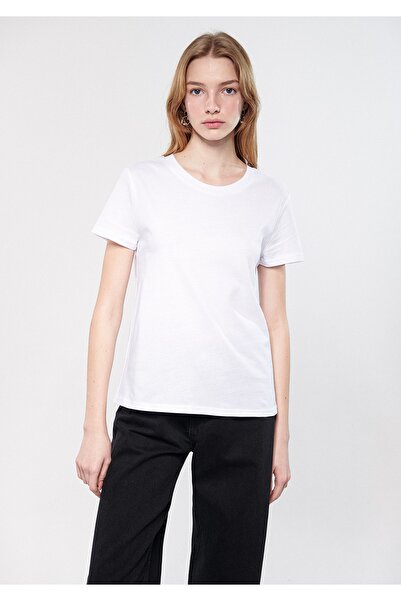 Mavi Weißes Basic-T-Shirt Slim Fit / Slim Cut 1600952-620
