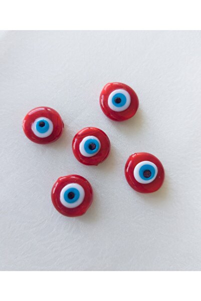 Bonanka Murano El Yapımı Kırmızı Renk Nazar Cam Boncuk (1 Adet)