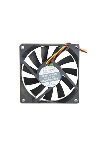 Marxlow 80x80x15mm 24V DC 3 Pin مروحة بلاستيكية