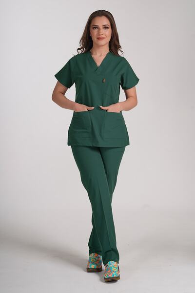 Nosy Lion Dr. Greys Modeli Scrubs Cerrahi Doktor Ve Hemşire Forması