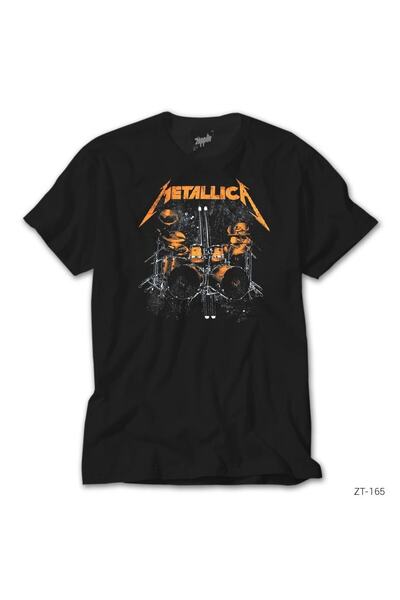 Z zepplin Tricou negru Metallica Lars Dum