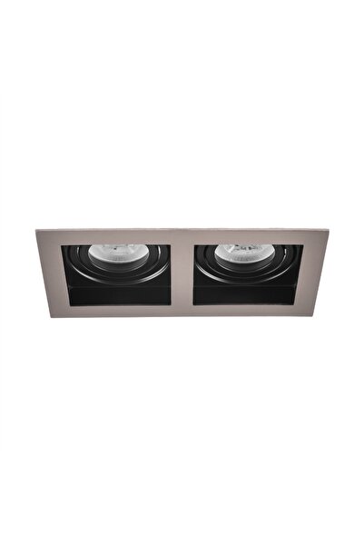 NEVO Sıva Altı Ikili Spot Siyah Saten 2x5w 3000k Gün Işığı Nd605