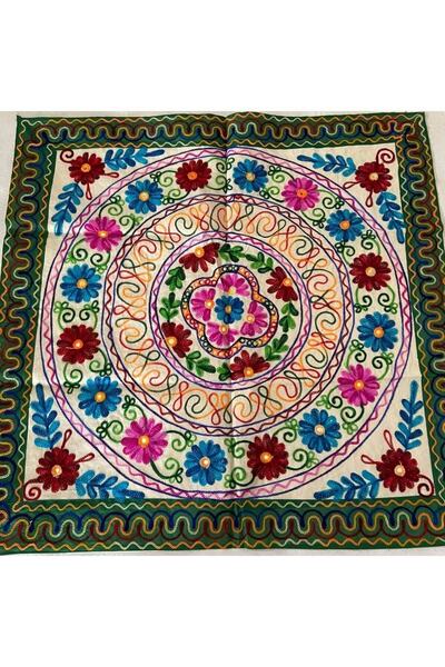 Mrmemo Patchwork Tarzı Bohem Kare Örtü