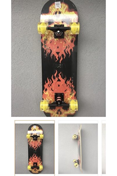 LeesHome Profesyonel Zımparalı Silikon Tekerli Işıklı Kaykay