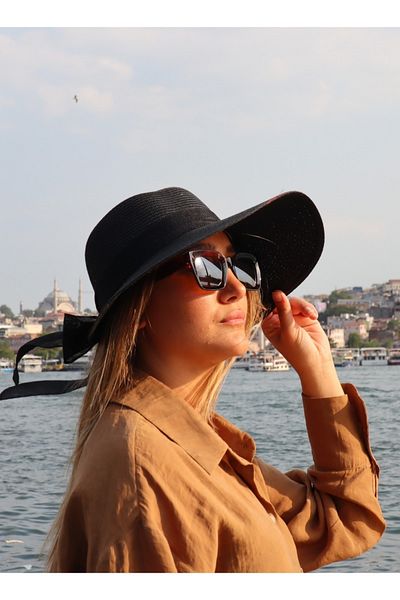 Mood Agenda Women's Organic Straw Bow Hat