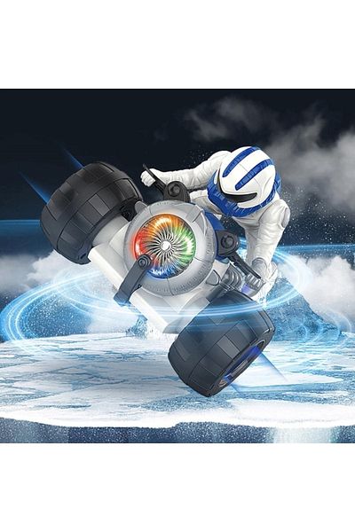 LRS STORE 360 °   دراجة نارية موسيقية مضاءة دوارة هدية للأطفال