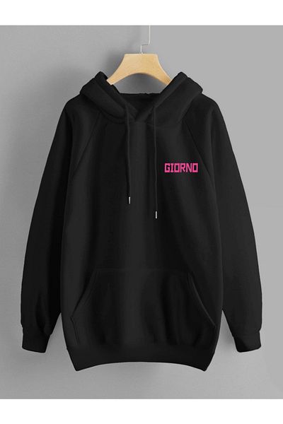 DEEPSENCE Unisex Oversize Hooded Sweatshirt Giorno Print