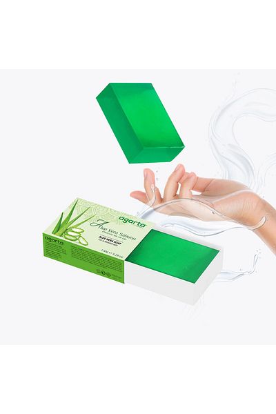 Agarta 3 Pieces Handmade Aleo Vera Natural Soap 150 gr