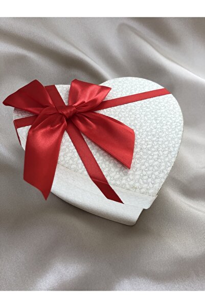 DOĞA ART STORE Κουτί καρδιάς - Λευκό