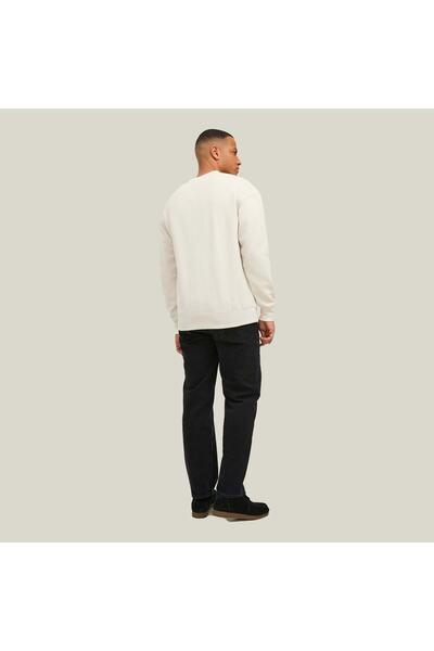 Jack & Jones 12204796 Κέντημα Written Relax Φούτερ Λευκό M