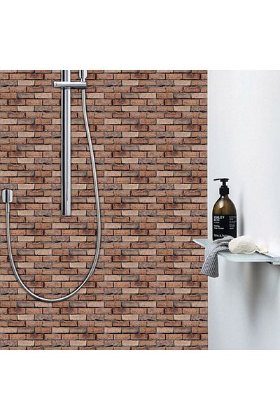 TechnoSmart 1pc 30cmx30cm 3d Self Adhesive Wallpaper Covering Waterproof Kitchen Bathroom