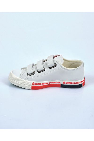 Benetton BN-30729 Pantofi sport albi pentru femei