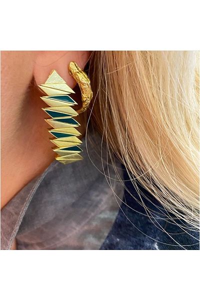 Juju Bronze Dragon Earrings