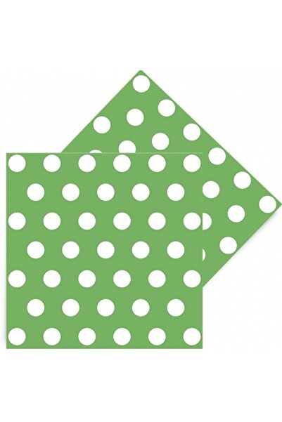 PARTİ SEPETİ Зелена салфетка с остри краища