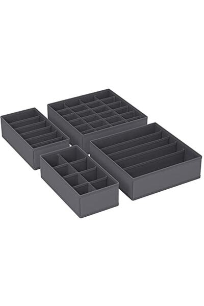 SONGMICS Iç Giyim Saklama Kutuları, Çekmece Organizatörü, Dolap Organizeri, K...