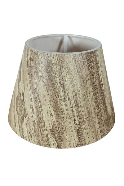 Art&Gift PVC Lampshade Cap - Wood Patterned
