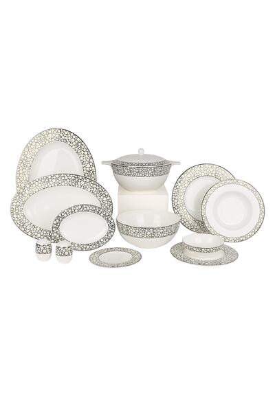 ROYAL CANTERBURY Silver Pearl 72 Parça Yemek Takımı Seti